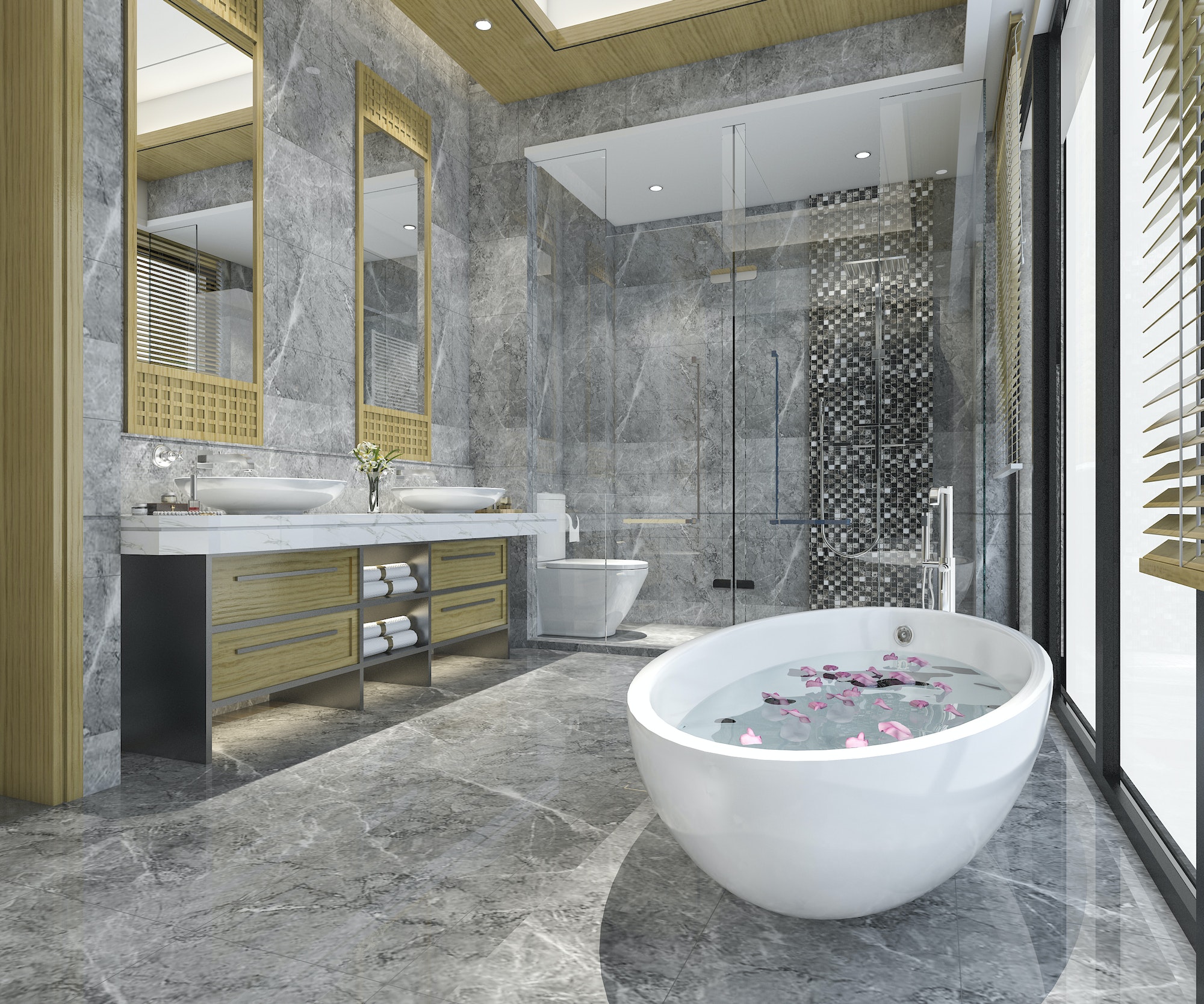 Salles de bain luxueuses : l’art de la relaxation élégante